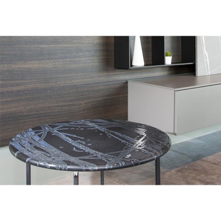 Lava stone smoking table 27.6" Mystery Italian Pottery