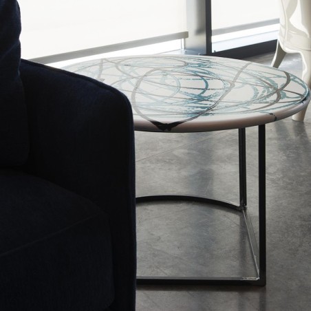 Lava stone smoking table 27.6" Enigma