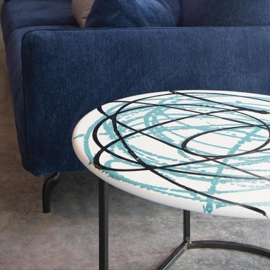 Tavolo da fumo in pietra lavica 70cm Enigma Tavolo da fumo in pietra lavica 70cm Enigma