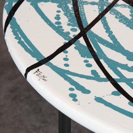 Tavolo da fumo in pietra lavica 70cm Enigma