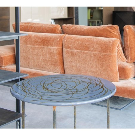 Lava stone smoking table 27.6" Ecstasy Italian Pottery