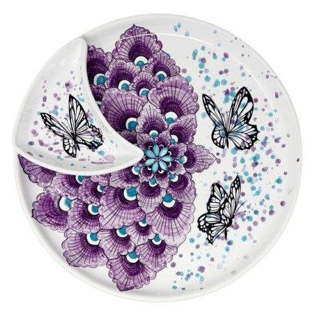 Butterfly 16" Snack Trays Sun Italian Pottery