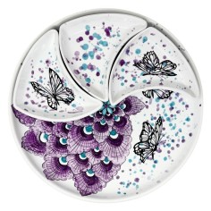 Butterfly Lamp 32" Italian Pottery