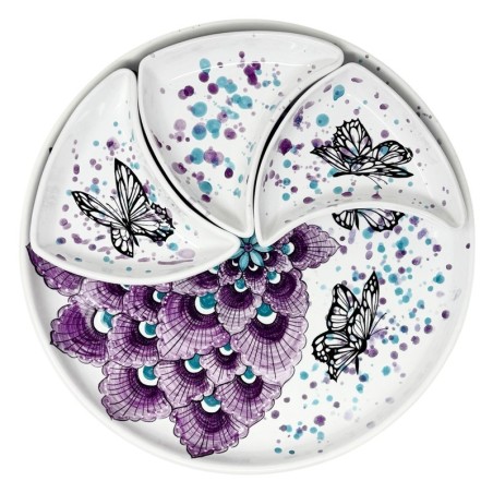 Antipastiera sole 40cm Butterfly