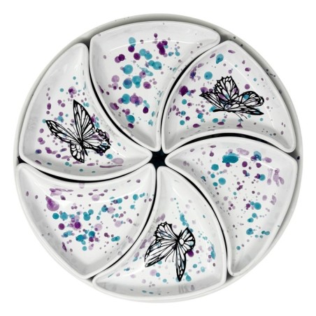 Butterfly 16" Snack Trays Sun Italian Pottery