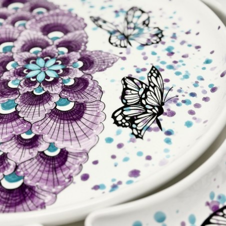 Plat à hors-d’oeuvre Soleil - Diamètre : 40cm Butterfly