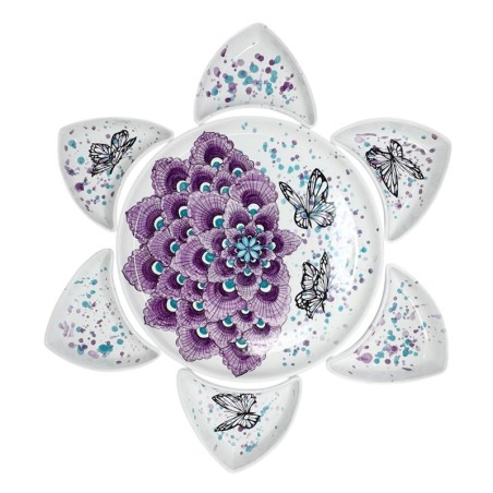 Butterfly 16" Snack Trays Sun Italian Pottery