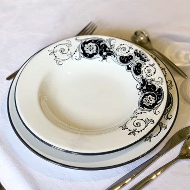 Place Setting Merletto Handcrafted Deruta Pottery