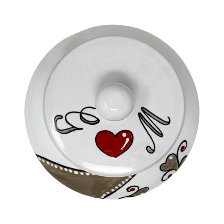 Pharmacy jar 4" Love Italian Pottery