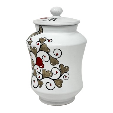 Pharmacy jar 4" Love Italian Pottery