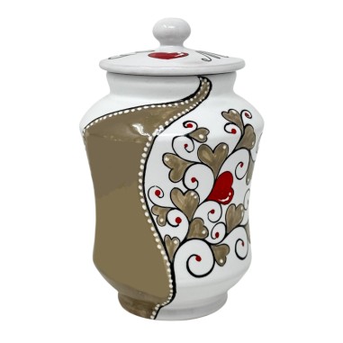 Pharmacy jar 4" Love Italian Pottery