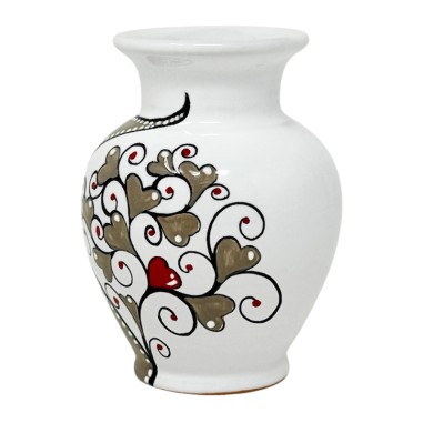 Vase 4" Love Italian Pottery
