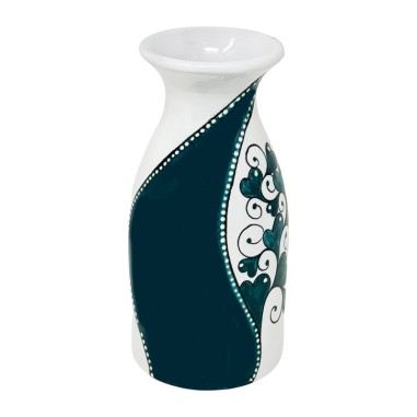 Pot de fleurs 15cm de haut Love Céramique artisanale italienne originale de Deruta
