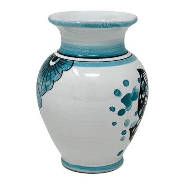 Pot de fleurs 10cm Butterfly Céramique artisanale italienne originale de Deruta