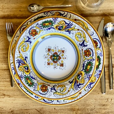 Place Setting Raffaellesco Handcrafted Deruta Pottery
