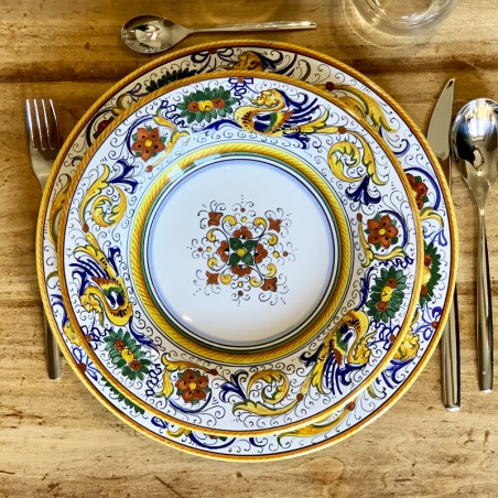 Place Setting Raffaellesco Handcrafted Deruta Pottery