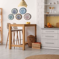 Ricco Deruta Multicolor 5 wall platters 9,85" set 2