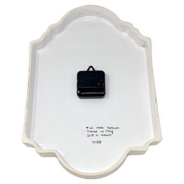 Wall clock 15" Turchese Italian Pottery