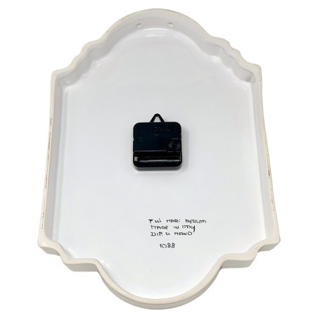 Horloge murale 36x24cm Raffaellesco Céramique artisanale italienne originale de Deruta