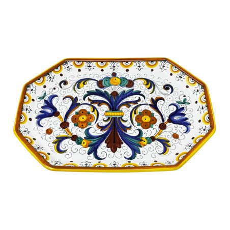Vassoio ottagonale 38cm Ricco Deruta