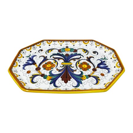 Vassoio ottagonale 38cm Ricco Deruta