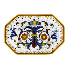 Ricco Deruta octagonal tray 15"