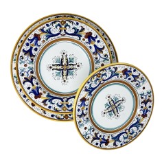 Lava Stone Table Ricco Deruta Beige Italian Pottery 2