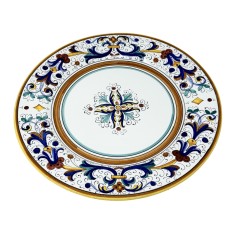 Assiette de table Ricco Deruta à bord lisse 2