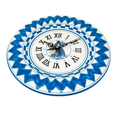 Round wall clock 12" Palio di Siena - Onda Italian Pottery Round wall clock 12" Palio di Siena - Onda Italian Pottery