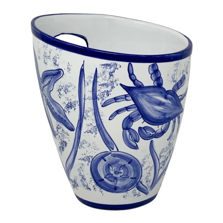 Vita di Mare Ice Bucket 10x8" Italian Pottery