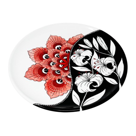 Lily Wall Platter 12" Italian Pottery