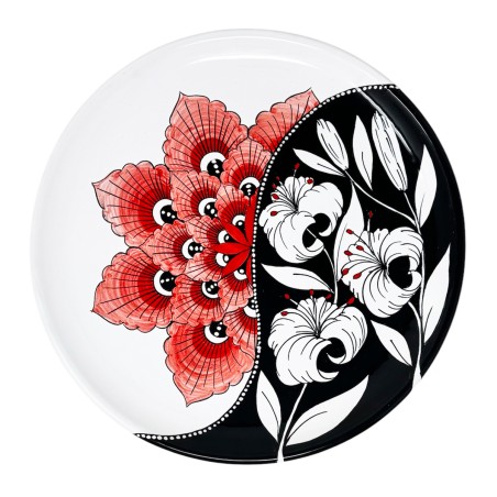 Lily Wall Platter 12" Italian Pottery