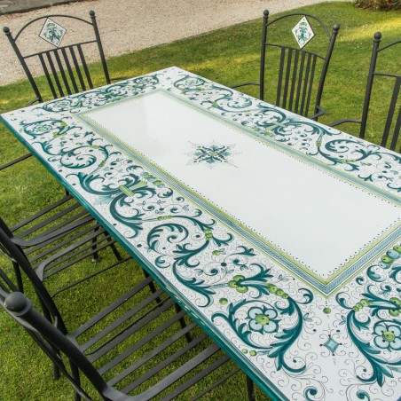 Table en pierre de lave Ricco Deruta Vert