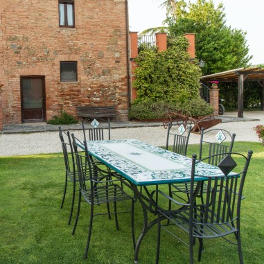 Table en pierre de lave Ricco Deruta Vert