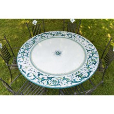 Tavolo in pietra lavica Ricco Deruta Verde 2