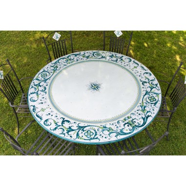 Table en pierre de lave Ricco Deruta Vert