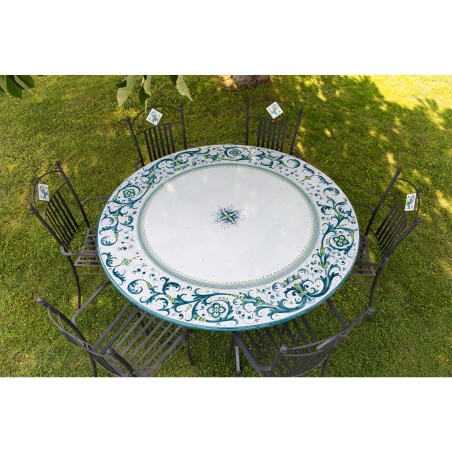 Table en pierre de lave Ricco Deruta Vert