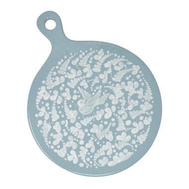 Planche à découper ronde 25x33cm Nuvola Céramique artisanale italienne originale de Deruta
