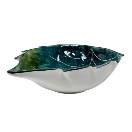 Saladier en forme de feuille 30cm Vert