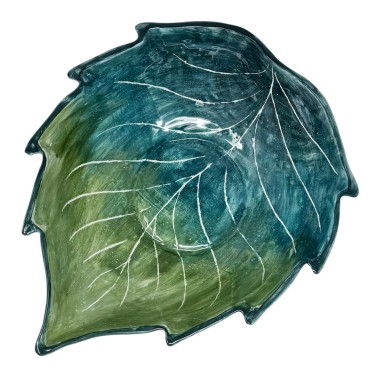 Saladier en forme de feuille 30cm Vert