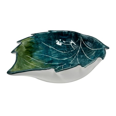 Saladier en forme de feuille 30cm Vert
