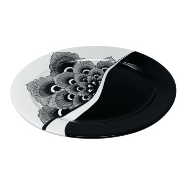 Vassoio ovale Pavone Nero