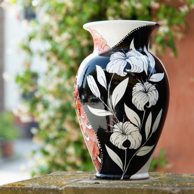 Lilium Vase Italian Pottery