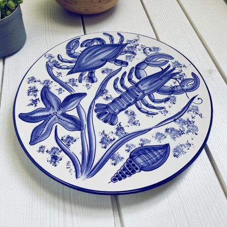 Vita di Mare Cake Plate 12" Italian Pottery