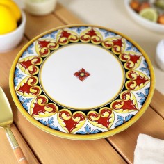 Assiette de table Sofia Céramique artisanale italienne originale de Deruta