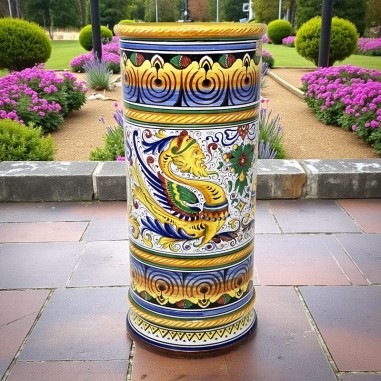 Porte-parapluie 50 cm Raffaellesco Céramique artisanale italienne originale de Deruta