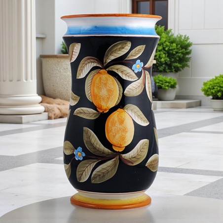 Umbrella stand 20" Positano Handcrafted Deruta Pottery
