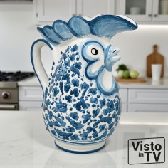 Wall clock 15" Turchese Italian Pottery