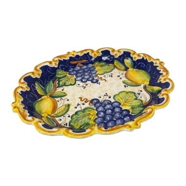 Plateau à bord festonné 33cm Bacco