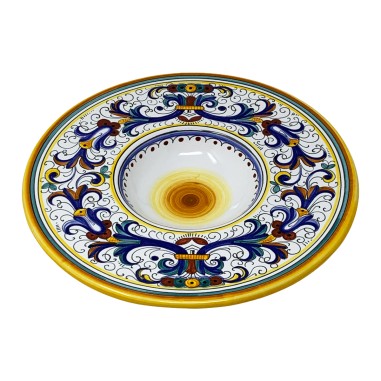 Ricco Deruta "Priest's Hat" Wall Plate Italian Pottery